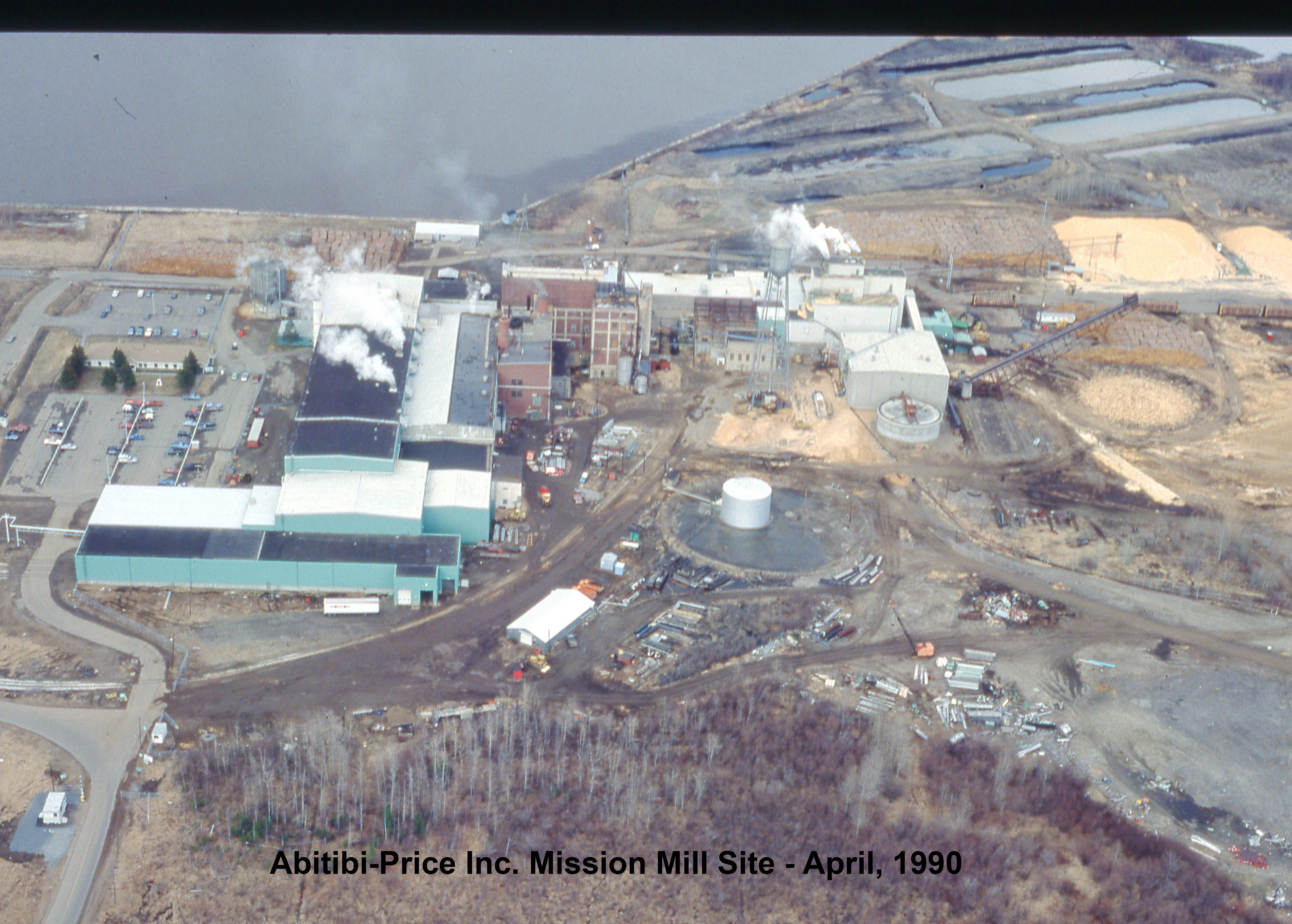 Abitibi-Price Mission Mill Site, April, 1990  3