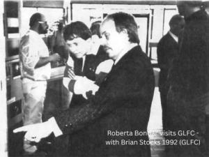 Roberta Bondar visits GLFC 1992