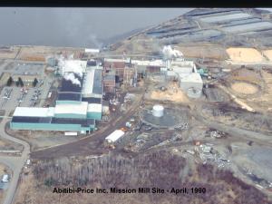 Abitibi-Price Mission Mill Site, April, 1990  3